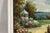 Impressionist Style Garden Painting with Gazebo and Waterfront, Signed R. Johns For Sale - Image 10 of 12