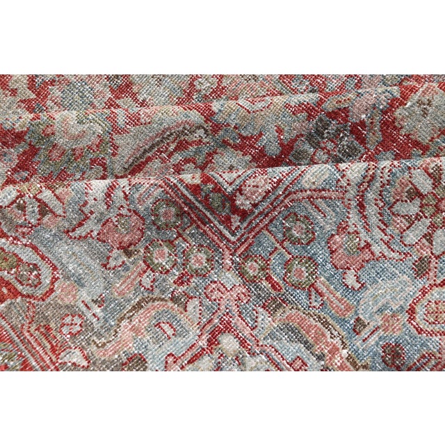 Antique Persian Sultanabad Rug With Refined Allover Pattern Soft Red 10'0 X 13'0 For Sale - Image 10 of 12