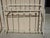 Pair Tall Vintage French Country Cast Iron White Twin Bed Frames Headboards For Sale - Image 9 of 12
