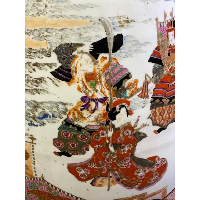 Ceramic Japanese Kutani Vases, 19th Century, Set of 2 For Sale - Image 7 of 16