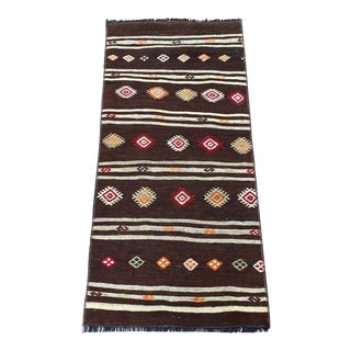 Vintage Kurdish Area Wool Rug For Sale