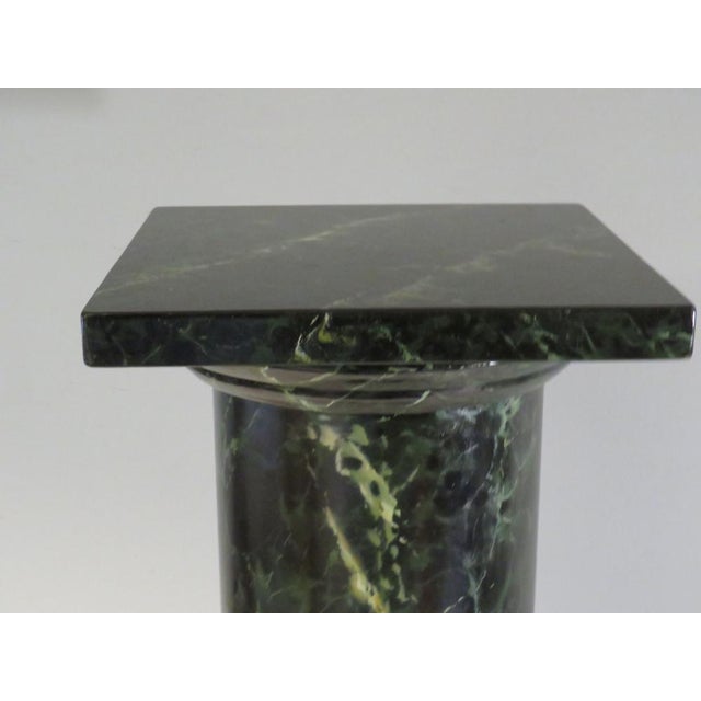 Black Faux Marble Column, 1950s For Sale - Image 8 of 15