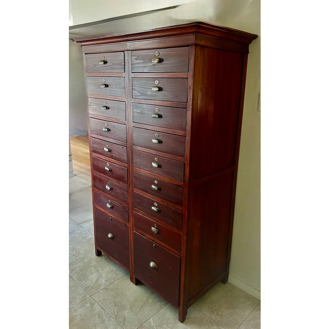 1940s Pair of Notary File Cabinets For Sale - Image 10 of 11