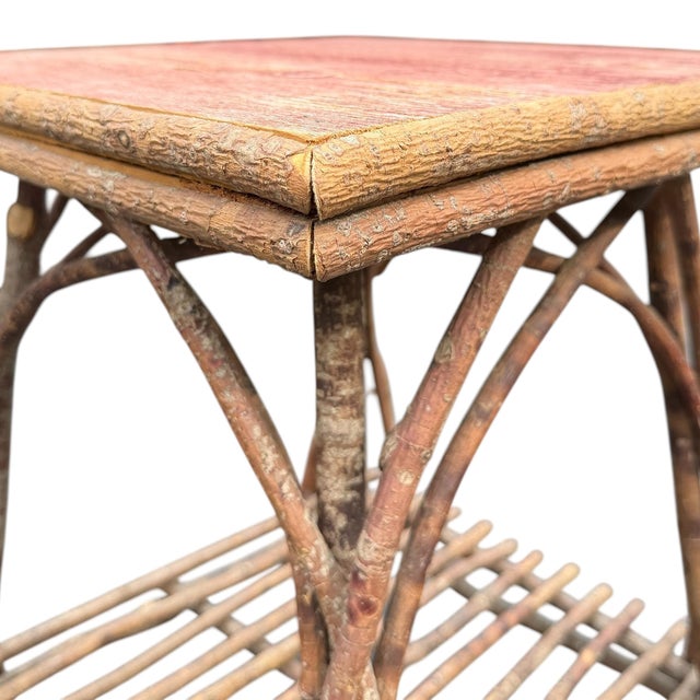Adirondack Style Twig Table For Sale - Image 9 of 15