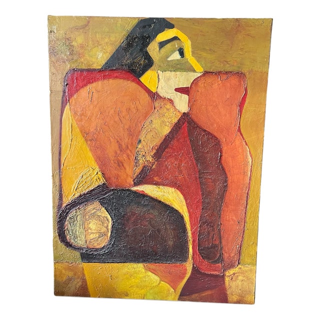 Sebastien Nadin, Post-Cubist Composition, 1994, Oil on Canvas For Sale