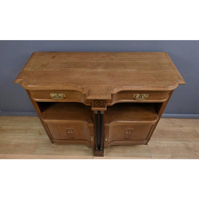 1930s Vintage Art Deco Oak Buffet, 1930 For Sale - Image 5 of 18