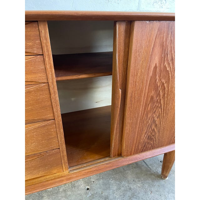 Arne Vodder for Skovby 7738 Mid Century Danish Modern Teak Credenza For Sale - Image 10 of 11