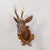 Large Naturalistic Black Forest Carved Deer Trophy, ca. 1920s Item e8157 A rare antique wooden carved Black Forest red...