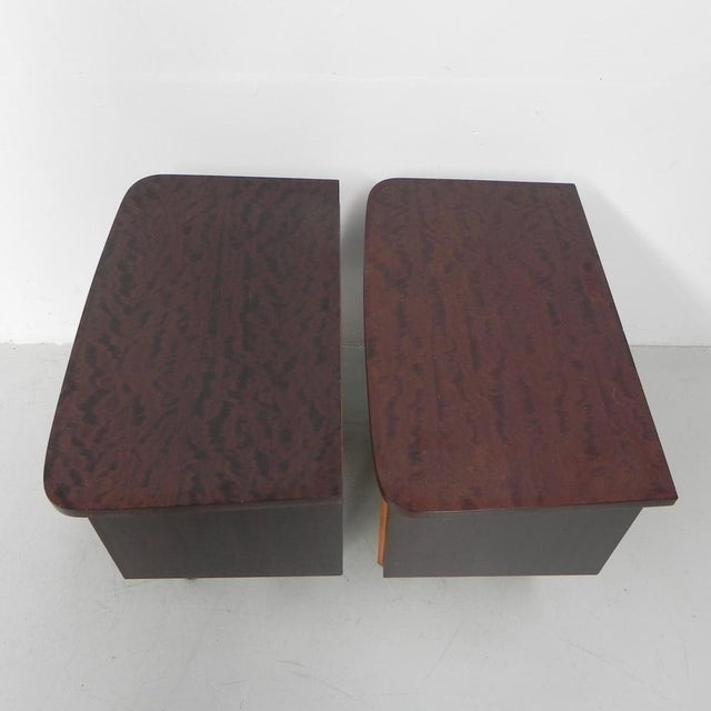 Wood Vintage Bedside Tables, 1960s, Set of 2 For Sale - Image 7 of 18