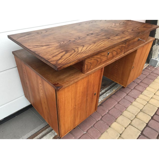 Vintage Brown Desk, 1970s For Sale - Image 14 of 18