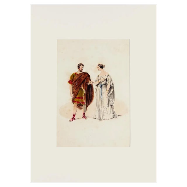 Unknown, Costume, Hand-Colored Lithograph, 19th Century For Sale