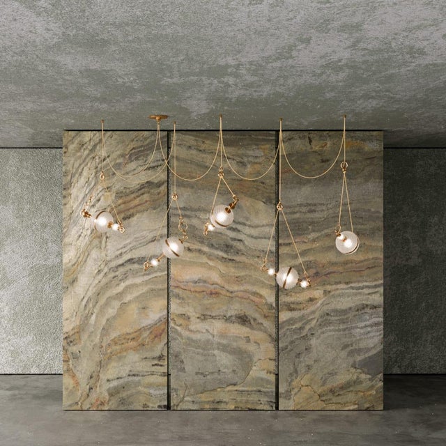Contemporary Saturn Suspension Lamp Handmade by Creativemary For Sale - Image 3 of 18