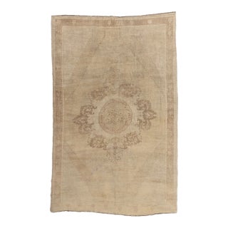 Vintage Turkish Oushak Rug, 07'03 X 11'05 For Sale