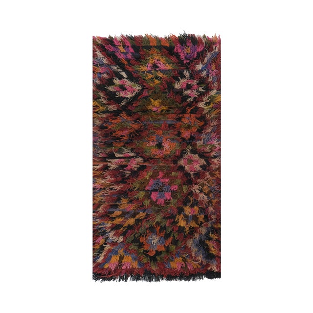 Vintage Turkish Shaggy Filikli Rug 3'1'' X 5'10'' For Sale - Image 13 of 13