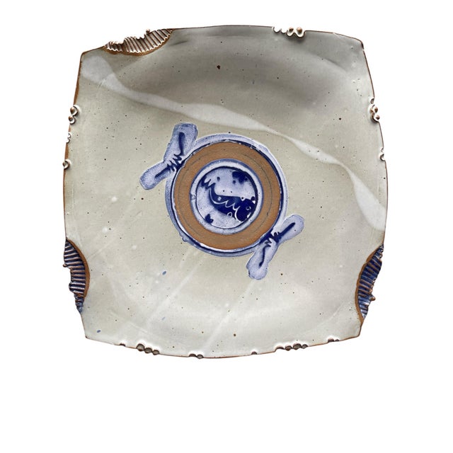 Ceramic Anthony Stoneware Pedestal Platter For Sale - Image 7 of 8