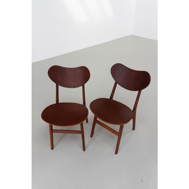 Modern Danish Oak and Teak Side Chairs, Denmark, 1960s, Set of 2 For Sale - Image 14 of 18