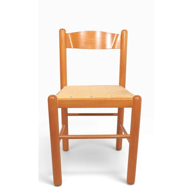 Set of Five Post Modern Dowel Frame Dining Chairs Made in Italy C. 1980's After Hank Lowenstein For Sale - Image 4 of 18