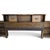 Brown Vintage l.a. Period Furniture Headboard With Integrated Nightstands For Sale - Image 8 of 18