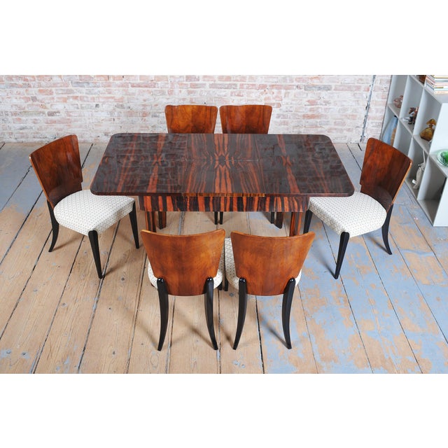 Art Deco Beech Chairs attributed to Halabala for Up Závody, Czech, 1930s, Set of 6 For Sale - Image 17 of 18