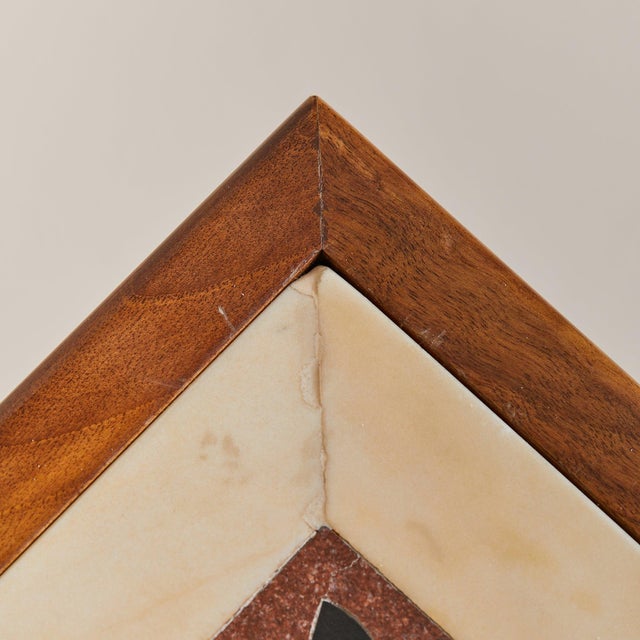 Italian Rationalist Console with Mosaic Marble Top, Circa 1937 For Sale - Image 9 of 18