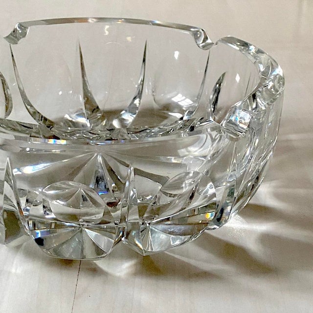 Glass Large Saint Louis Crystal Trinket Ashtray, 1970s For Sale - Image 7 of 12
