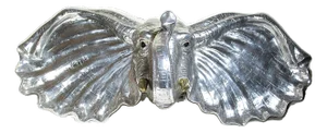 Arthur Court Aluminum Elephant Serving Tray Safari Barware Platter