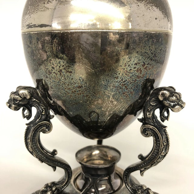 Vintage Silver Plate Egg Warmer For Sale - Image 4 of 8