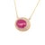Metal Ruby Diamond Necklace 14k Gold 18" 5.06 TCW Certified For Sale - Image 7 of 11