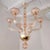 Mid century modern pink Murano glass chandelier, Venini style, Italy late 1970s. A pair available - two chandeliers sold...