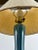 1960s Mid-Century Modern Green Malachite Teardrop Design Table Lamp W Custom Shade For Sale - Image 5 of 16