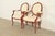 French Provincial Karges Style French Provincial Louis XV Brown Lacquered Armchairs, Pair For Sale - Image 3 of 14