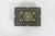 Lovely wood trinket box inlaid with an intricate pattern of different woods and bone. The hinged lid opens easily. Good...