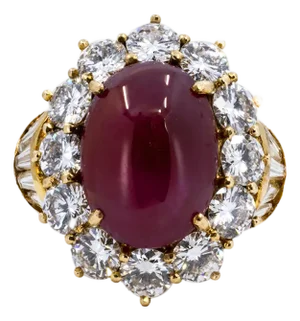 Late 20th Century Burma Ruby Ring, Size 5