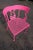 Salterini Neon Pink Wrought Iron Table and 4 Klismos Chairs - 5 Pieces, Unmarked For Sale In New York - Image 6 of 13