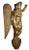 An Asian vintage giltwood hand-carved wooden female angel sculpture from the mid-20th century. This statue features an...