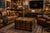 This is a gorgeous antique steamer trunk, beautifully preserved. I have created feet to lift the glass top above the...