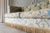 Vintage Damask Traditional Tufted Rolled-Arm Sofa With Fringe Skirt For Sale - Image 12 of 18