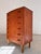 Semi-Circular Teak Chest of Drawers with Lock, 1950s For Sale - Image 10 of 10
