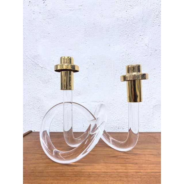 One candlestick with two candle holders from the 1960s/70s. The design is attributed to Elaine Bscheider for Dorothy...