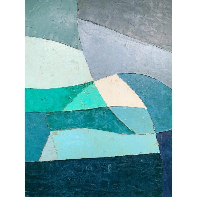 Abstract Small Mid-20th Century Abstract Painting For Sale - Image 3 of 5