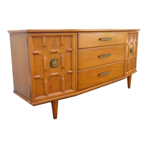Drexel Heritage Mid Century Modern Long Dresser Sideboard Bathroom Vanity