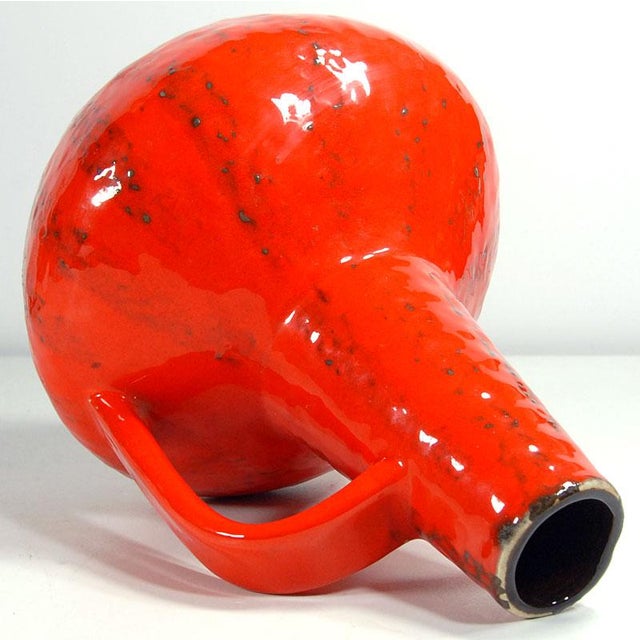 Ceramic Brutalist Fat Lava Ceramic Vase by Gerda Heuckeroth for Carstens, 1960s For Sale - Image 7 of 10