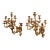 Pair of 19th Century French Louis XV Rococo Bronze Dore Eight-Light Wall Sconces For Sale