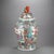 Oversized Chinese Rose Medallion Enameled Porcelain Figural Covered Urn, 20th Century For Sale - Image 11 of 12