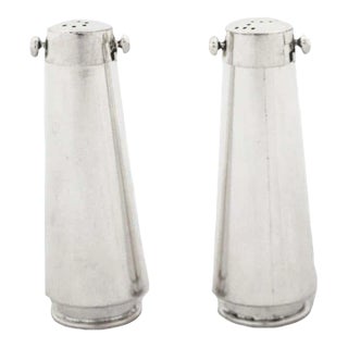 1960s Sterling Silver Salt Shakers - A Pair For Sale