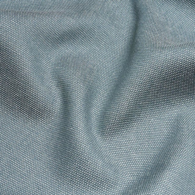 Transitional Schumacher Camarillo Linen Weave I/O Fabric In Spruce For Sale - Image 3 of 3