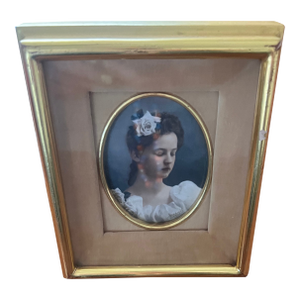 1930s Miniature Portrait of a Young Woman