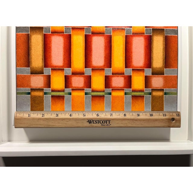 2010s 2011 Original Painting on Panel Weaving #16 (For David) by Mark Leonard 12"x`12" For Sale - Image 5 of 11