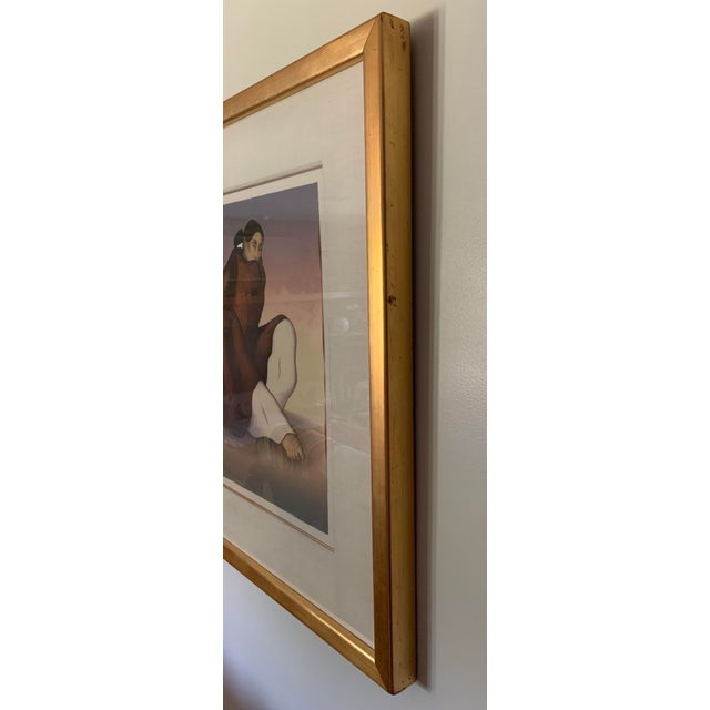 1980s Vintage R.C.Gorman “Anasazi Jar” Lithograph, Large | Signed, 1986 | Limited, Roman Numeral Run For Sale - Image 5 of 8