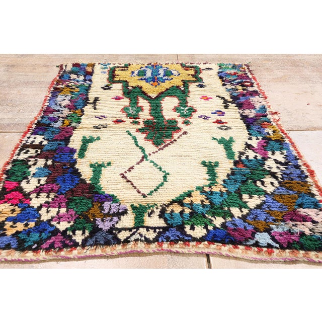 Vintage Azilal Moroccan Rug, 03'06 X 05'06 For Sale - Image 9 of 10